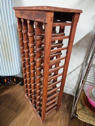 Wood Wine Rack, 44 Bottles, 43Hx18x12