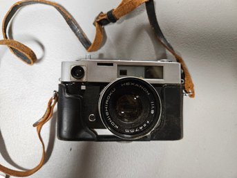 Vintage Camera In Case, Konica Auto S