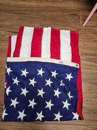 Large Beautiful Cotton American Flag, New, 5'x9'3'