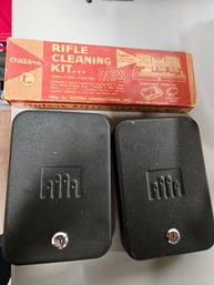 2 Gun Safes And Rifle Cleaning Kit