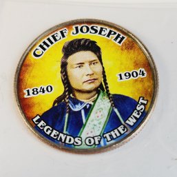 Colorized Kennedy Half Dollar - Chef Joseph - Legends Of The West