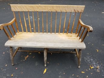 Vermont Handmade Hardwood Bench, 52x20x36H