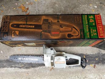 Craftsman Electric Chain Saw, 14'