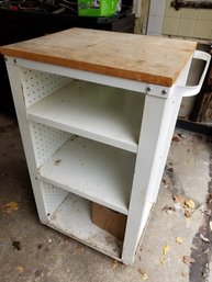 Rolling Metal Storage Cart, 36x20x20