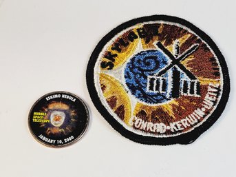 NASA Space Sky Lab 1 Patch & Colored 2018  Kennedy Half Dollar Eskimo Nebula