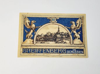 ANTIQUE....1920s 50 Pfennige Bank Note  Notgeld German For 'Emergency Money' Perfect Condition