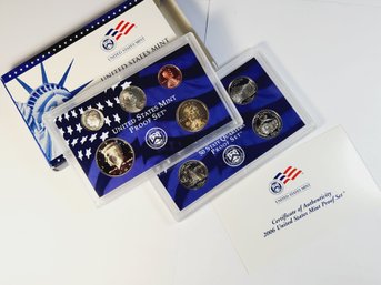 Complete 2006 United States PROOF Set With State Quarter 10 Coin Set