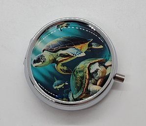 Sea Turtles Portable Pill Box