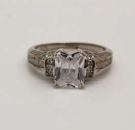 Vintage CZ Ring In Sterling