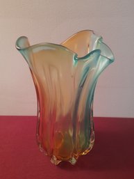 Mid-Century Italian Murano Glass Hand Blown Vase #2