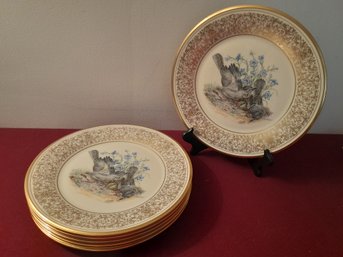 Lenox Mockingbirds Decorated Plate Set