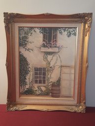 CZ Gerardi Signed Oil On Canvas Still Life Of An Open Window