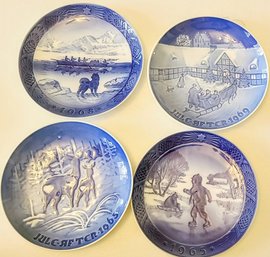 4 Royal Copennhagen Denmark China Plates 7'