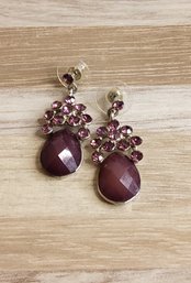Beautiful Fashion Purple Drop Earrings