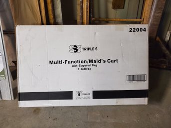 New SSS Triple S Multi Function / Maid's Cart With Zippered Bag - Model 22004
