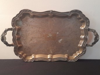 Silverplated Handled Tray