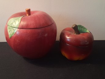 Pair Of Apple Jars