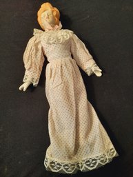 Vintage Porcelain Faced Doll