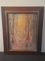 Religious Print Girl In The Woods