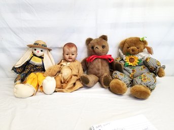 Vintage Collectable Dolls  And Stuffed Animals