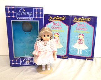 Vintage Ginny Collectable 8' Sweetness Doll 70008 With Two Doll Covers  Lot I