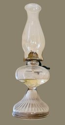 Clear Vintage Glass Kerosene Oil Lamp
