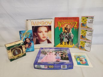 Vintage Judy Garland / Wizard Of Oz Books, Ornaments, VHS Tape & Jigsaw Puzzle