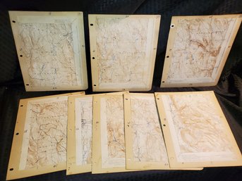 Great Lot Of 1895 Edition US Geological Maps ~ Becket Pittsfield Lanesboro