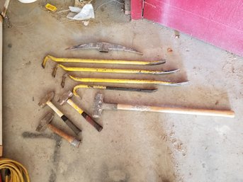 Pry Bars And Lump Hammers