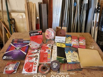 Lot Sanding Paper - Disks, Belts, Sheets, Wheels & More - 3M, Diablo, Red Line, Makita & More