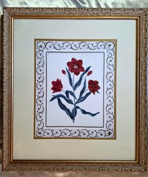 La Tulipa Rosa Framed Under Glass Decor Print By The Bombay Company 30'