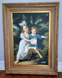 THE ARTIST'S CHILDREN Die Kinder Sophie And Johann By Friedrich Wilhelm Von Shadow Museum Framed Giclee Print