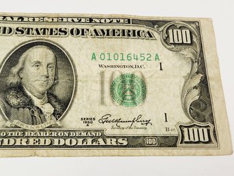 RARE...1934 $100 Dollar Bill/ Note ( 90 Years Old) Scarce