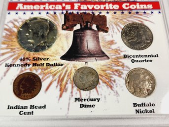 Americas Favorite Coins 5 Coin Set