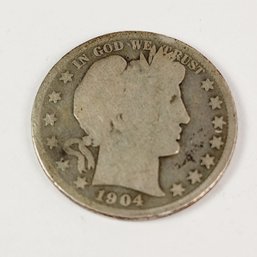 1904 Silver Barber Half Dollar (119 Years Old)