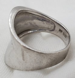 Sterling Silver Size 7 Heavy Spoon Style Ring ~ 4.20