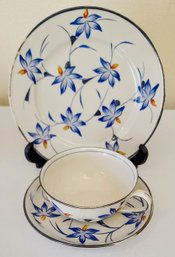 Johann Haviland Of Bavaria Teacup, Saucer And Dessert Plate