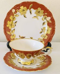 Waldershof  Of Germany Dessert Plate, Teacup And Saucer