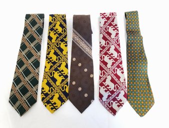 Lot Of Men's Vintage  Asymmetrical/abstract Polyester Ties Lot C