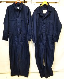 Two Pairs Of Men's Vintage Cotton Coveralls Sizes 46L/48L - Defense Personnel Support Center