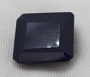 10 Carat Tested Deep Blue Sapphire With Scratches And Inclusions