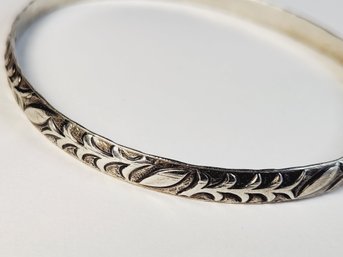 Vintage Sterling Silver Bangle Bracelet