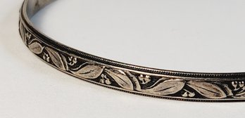 Vintage Sterling Silver Bangle Bracelet