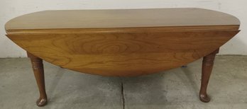 Contemporary Cherry Queen Anne Drop Leaf Coffee Table