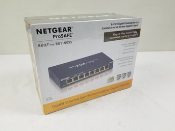 NETGEAR ProSafe GS108  8-Port Gigabit Ethernet Switch New Sealed