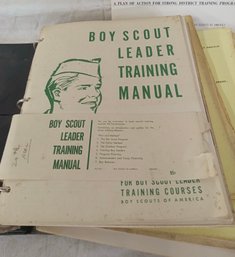 Vintage Binder - Boy Scout And Cub Scout Training Manual
