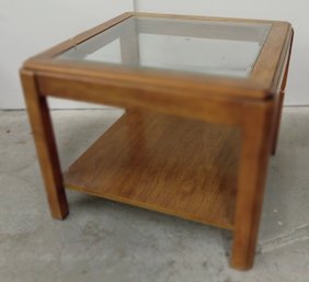 1970s Glass Top Low Table