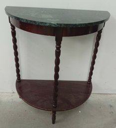 Contemporary 1/2 Round Marble Table
