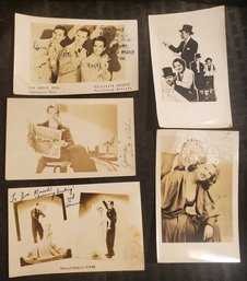 Lot Of 5 Rare Autographs ~ 1940's ~  Don Henry Trio ~ Ted & Dennie Peters .........