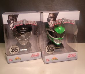 Power Rangers Legacy Collection Helmet Pair ! Valuable And Collectible.  New In Box. NIB. - - - - - - Loc: FH